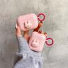 Geeignet AirPods Pro 3 Apple Bluetooth Kopfhörer Hülle S1/2 Generation Rosa Niedliches Kaninchen Instagram Cartoon
