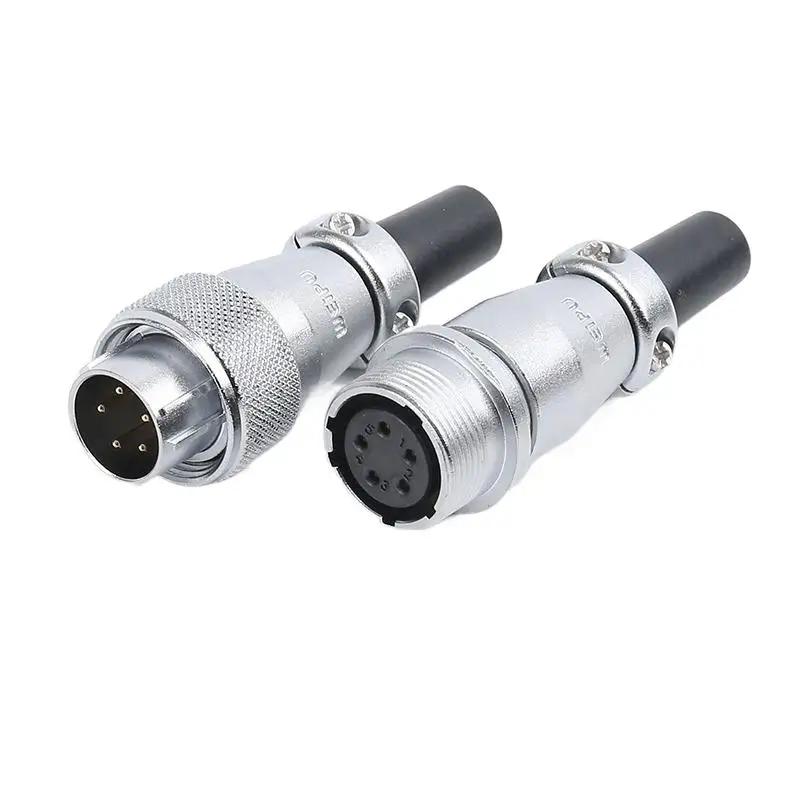 WEIPU WS16 TQ+ZQ Waterproof Cable Wire Connector Male Plug Female Socket Electrical Automation Aviation Adapter 2 3 4 5 7 9 Pin