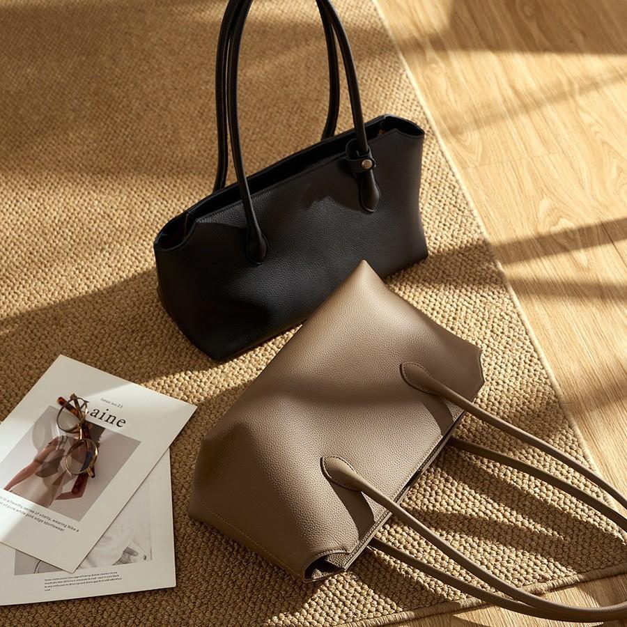 Genuine Leather High-End Commuter Women's Bag 2025 New Versatile Cowhide Underarm Bag Women's Shoulder Bag Tote Large Bag