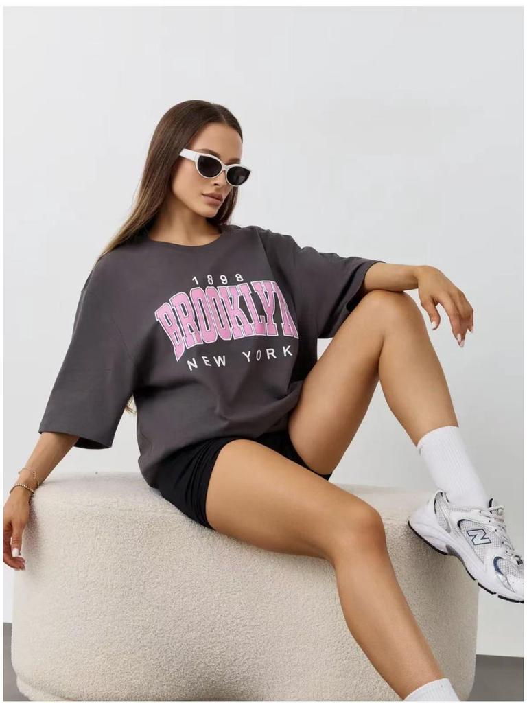 100% Cotton Women's Short Sleeve T-shirt - Versatile, Trendy, and Comfortable Summer 2026 Outerwear