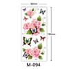 Waterproof Three-Dimensional Color Print Tattoo Sticker, Butterfly Flower Animal Tattoo