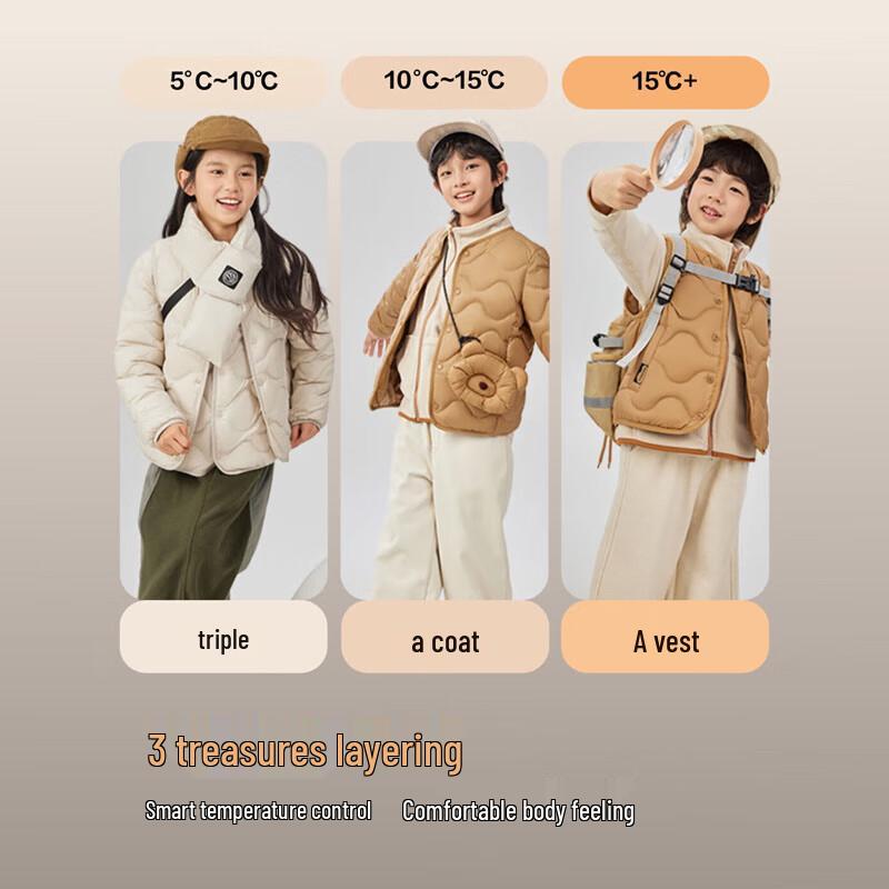 BOSIDENG Kids' 3-Proof 90% Duck Down Jacket