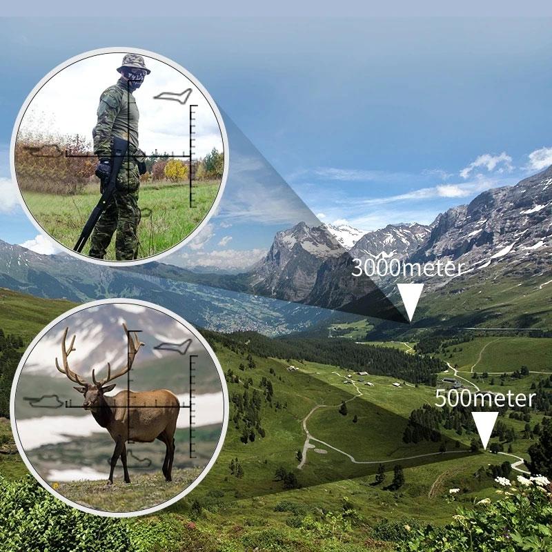 HD-Fernglas-Teleskop 1000 m mit Koordinaten-Entfernungsmesser für Camping, Outdoor, Nachtsicht-Fernglas