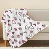 Heart Series Flannel Throw Blanket, High-Density Plush Soft & Skin-Friendly, Ideal for Home, Car & AC Use, Perfect Valentine's Day Gift