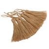 6Pcs Natural Jute Tassels Simple Rustic Style Natural Jute Widely Used Bookmark Tassels for Jewelry
