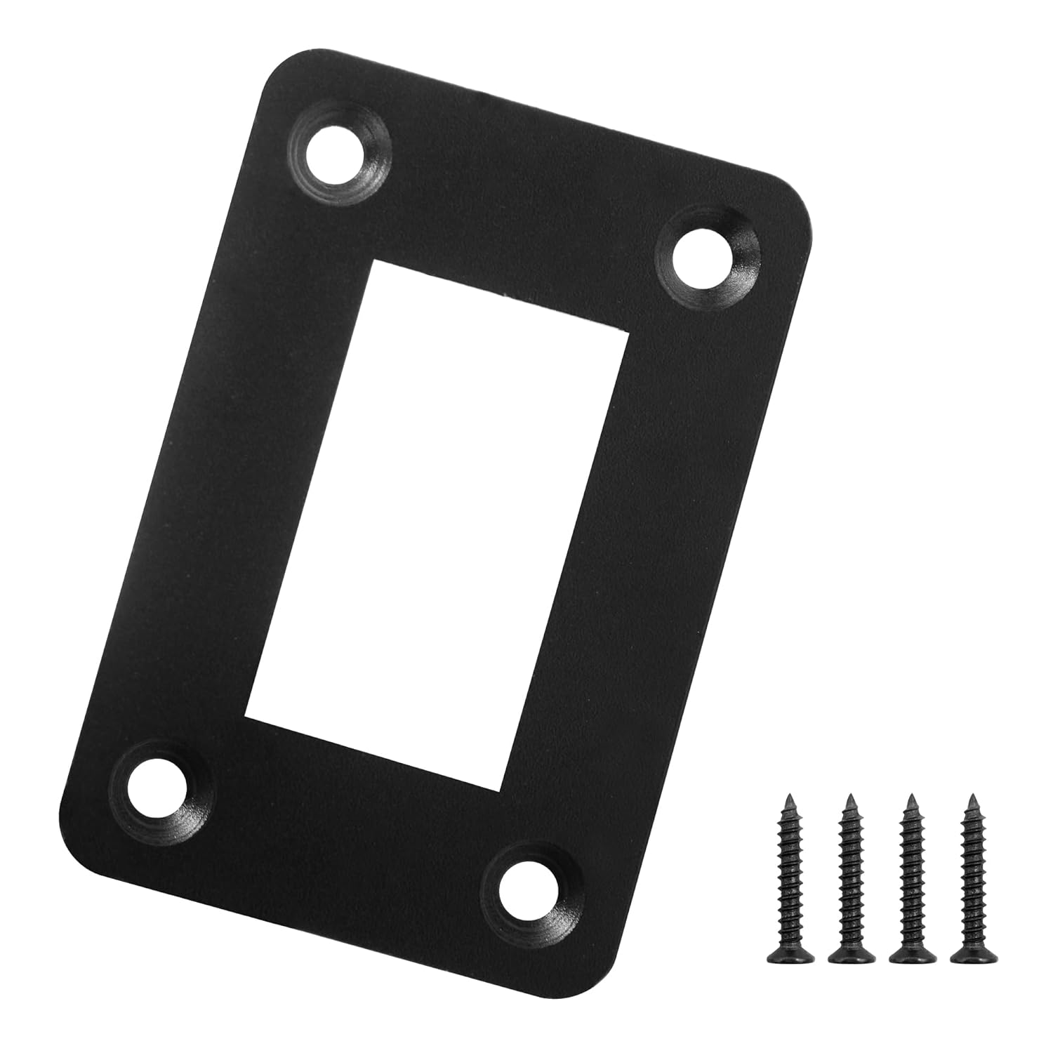 AUXBC One-Way Panel Bracket, 1 Set Black Aluminum Rocker Switch Housing Bracket Suitable for Cars, Trucks, Ships, RVs