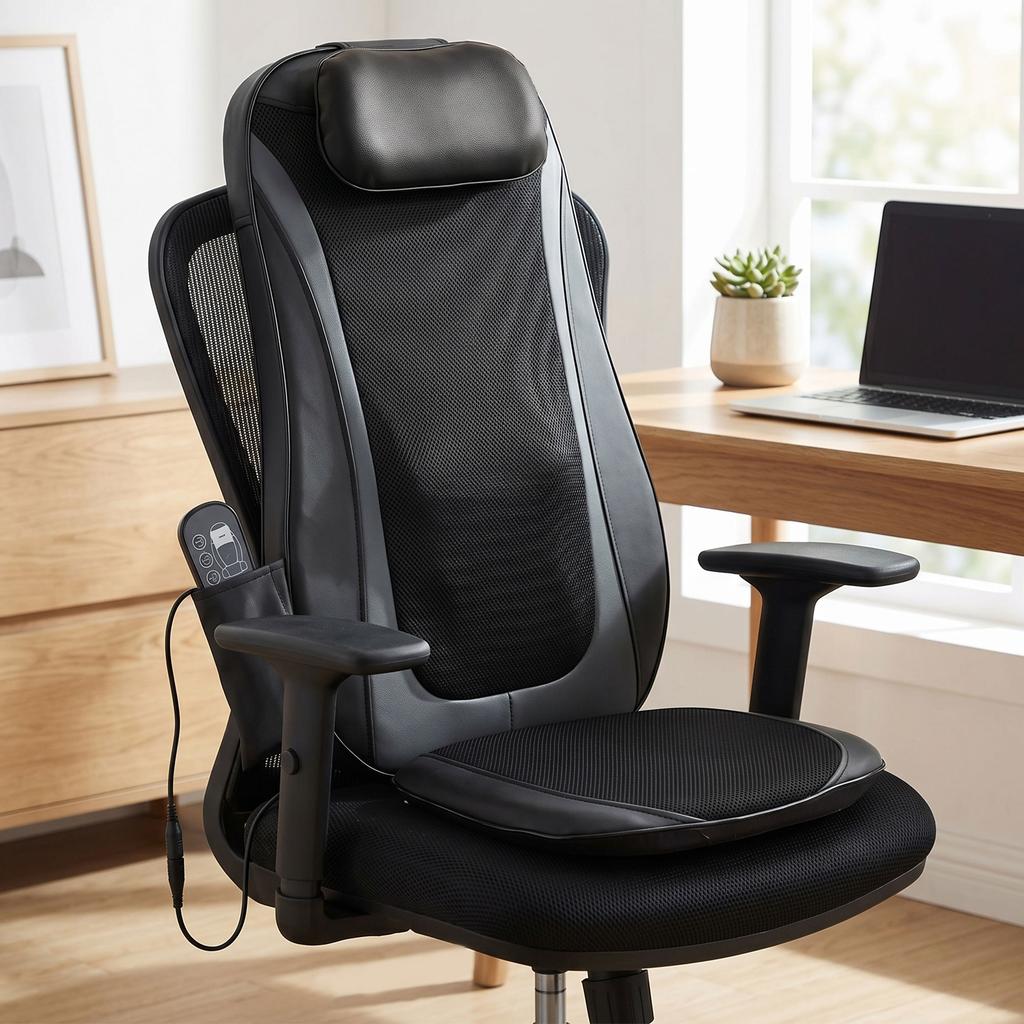 Back Massager with Heat, Deep Tissue Kneading Massage Chair