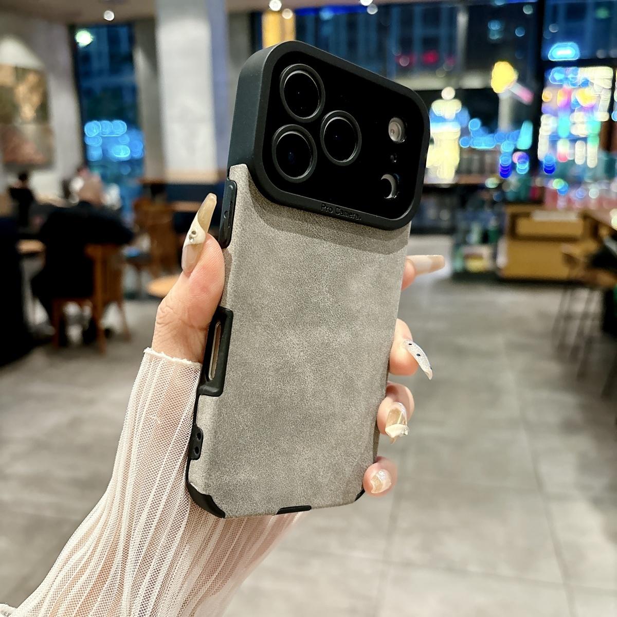 

Suede Soft Leather Phone Case For iPhone 17 Air 16 15 14 13 12 11 Pro X XR XS Max 7 Plus Shockproof Matte SheepSkin Cover iPhone 7 Plus