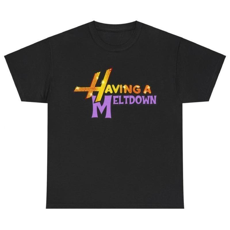 Unisex Crew Tee Having A Meltdown T-Shirt, Aesthetic Mental Health Matters Cotto M