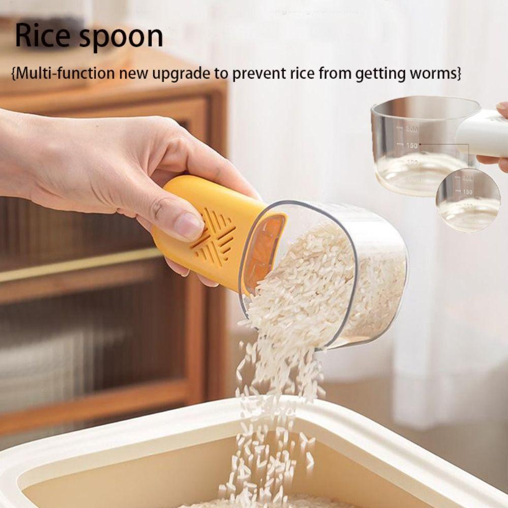 with Scale Household Food Spoon Multifunctional Grains Digging Noodle Scoop Kitchen Rice Scoop