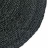 Area Rug Dark Grey 122 x 183 cm Jute