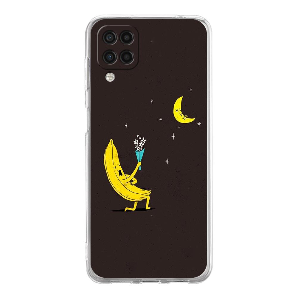 

Soft TPU Cover for Samsung Galaxy A25 A23 A22 A52S A31 A72 A73 A17 A07 A13 A11 5G Transparent Phone Case Funny Bite Apple Banana for Samsung A07