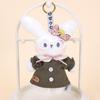 Girl Heart Plush Toy Keyring With Cute Rabbit Design For Backpacks And Gifts