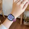 Marble Shell Pattern Resin Watch Band Butterfly Buckle Strap Compatible with Apple Watch Series 1–11 / SE / Ultra Fits 38–49mm