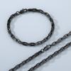 Necklace, Minimalist High-end 18k Interlocking Lip Chain Titanium Steel Men's Bracelet