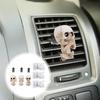 LIFKOME 3pcs Skull Ghost Head Ornaments Car Perfume Clip Car