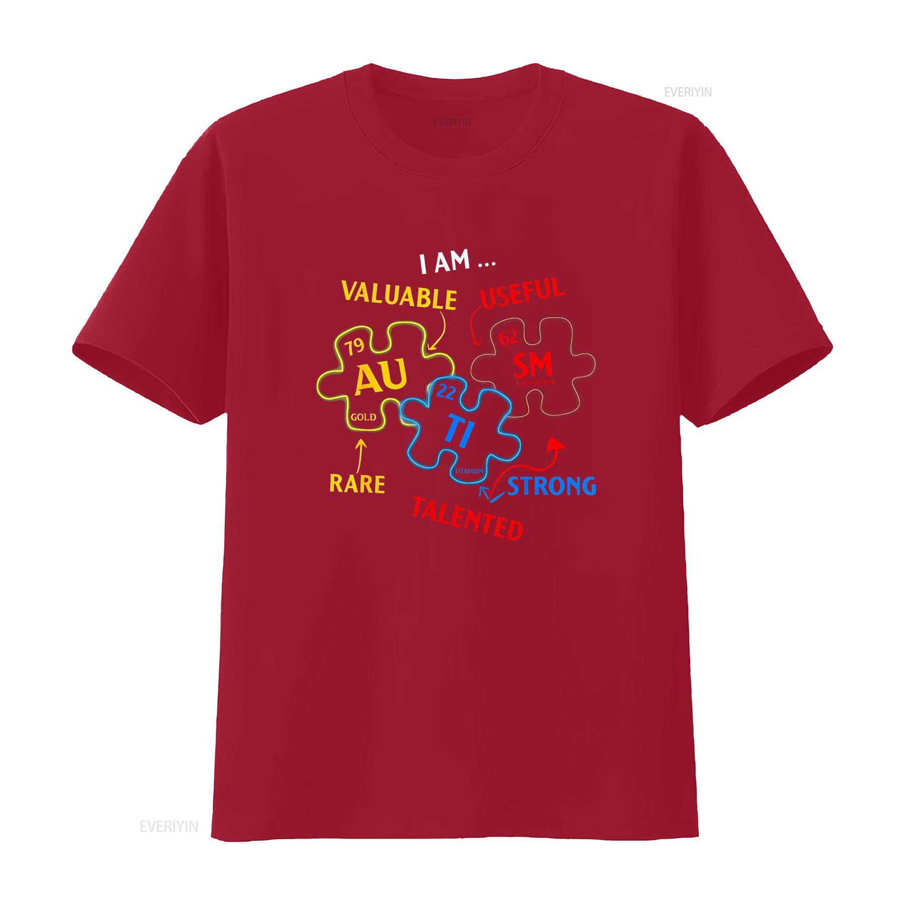 Autism Elements Periodic Table Awareness ASD Kids T Shirt Black vintage Washed Top For Everyday Wear streetwear Unisex S