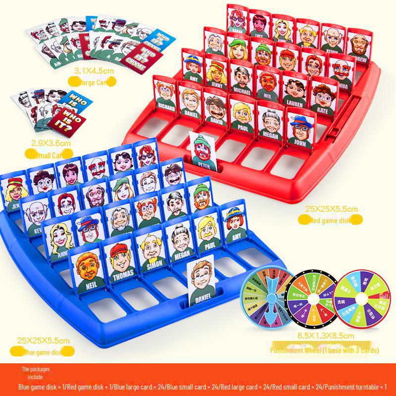 Rate mal, wer ich bin: Kartenpuzzlespiel für zwei Spieler zur Eltern-Kind-Interaktion