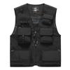 Hunting Vest For Men  New Spring Outdoor Multi-Pocket Fishing Photography Lightweight V-Neck Plus Size High Quality