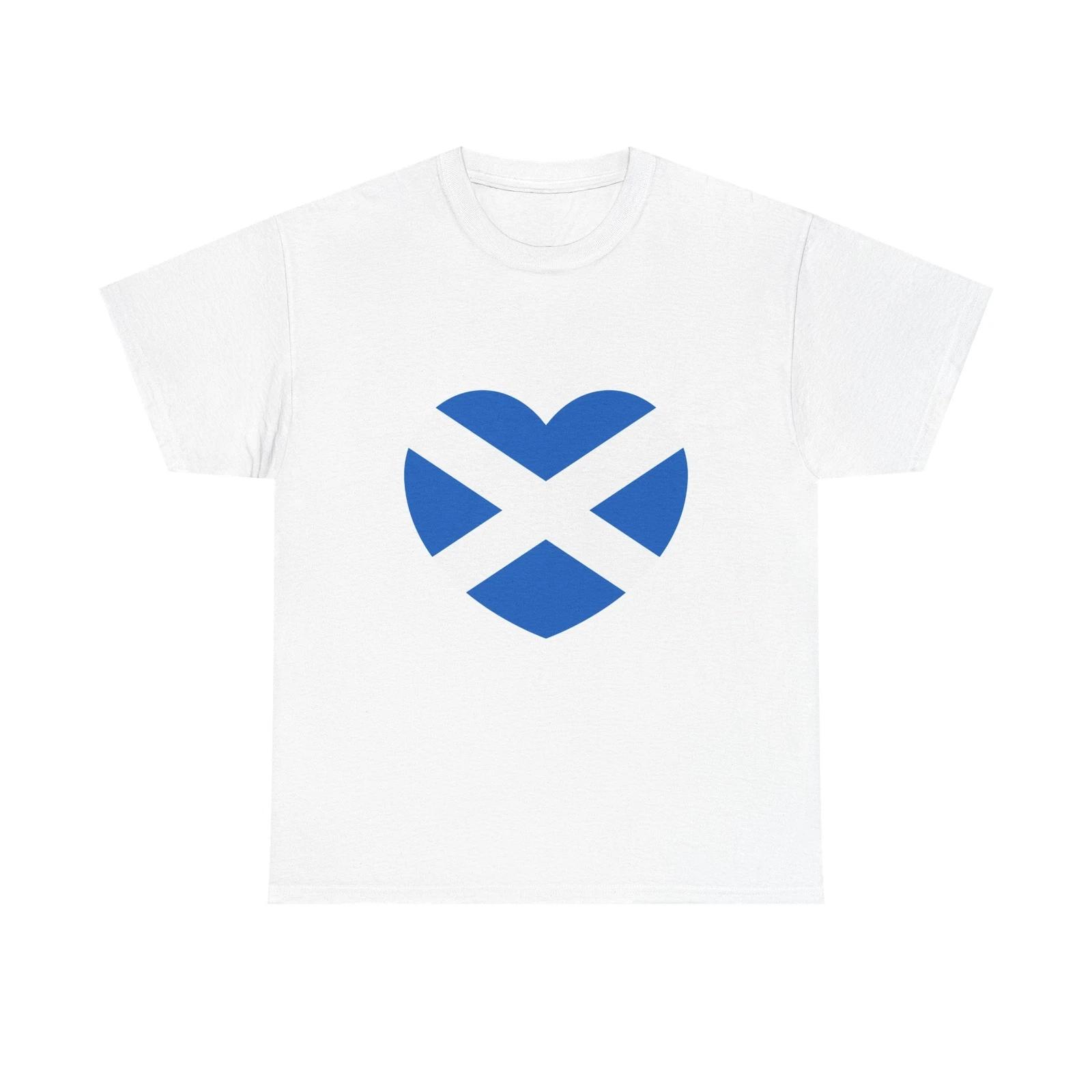 Heart Flag of Scotland - T-Shirt XXXXL