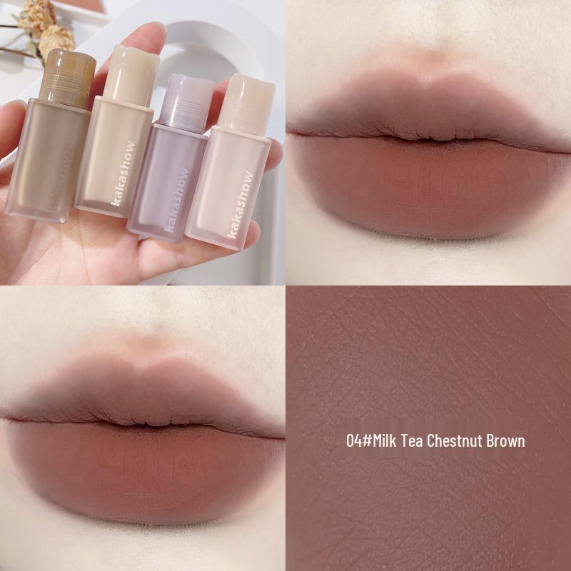 Soft Mist Nude Lip Glaze: Matte, Long-lasting, Stain-resistant, Whitening Lipstick