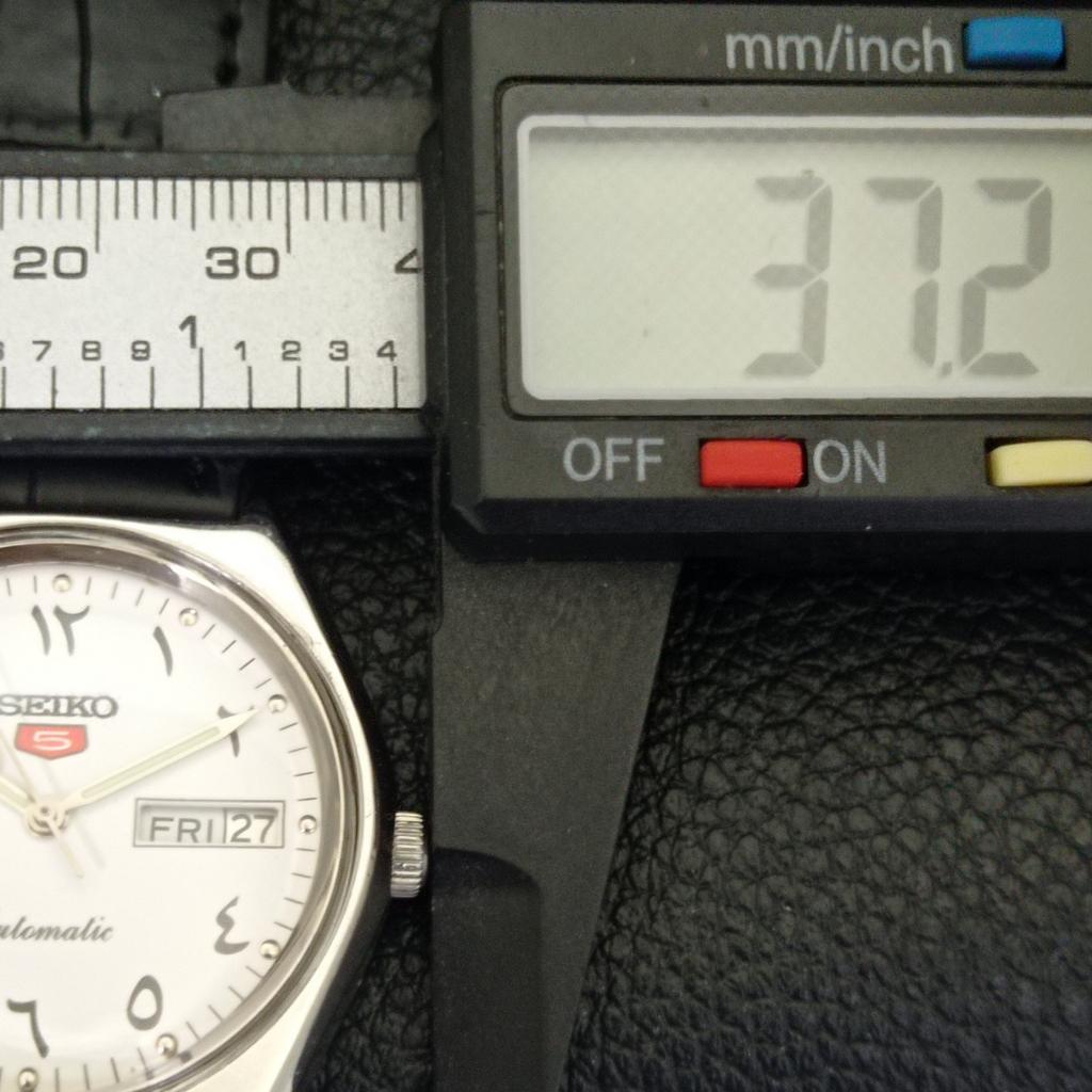 AUTOMATIC VINTAGE SEIKO 5 JAPAN 6309A MENS ARABIC WHITE DIAL WATCH a701221-5 R206a-a701221