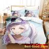 Murasaki Shion Bedding Set Printed single Comforter Duvet Cover Pillow Case 3 Pieces Kids Adult Size Anime Kawaii Girl Bed