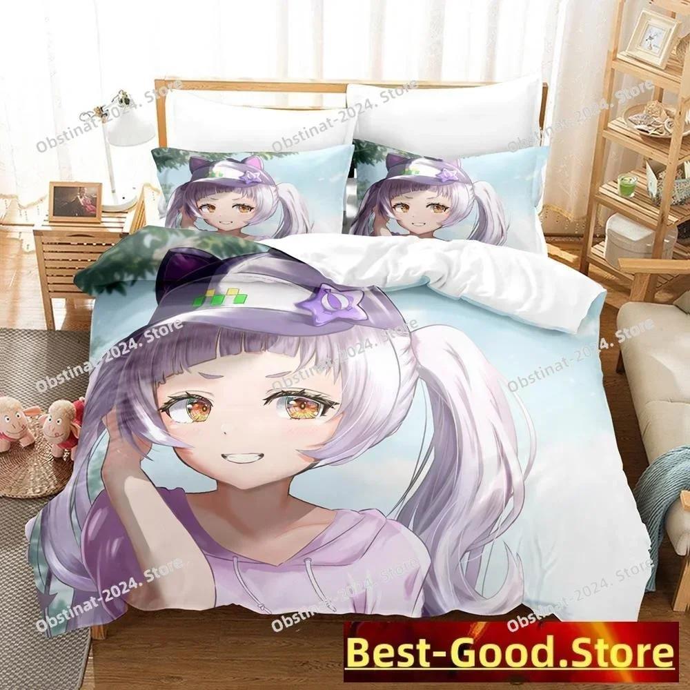 Murasaki Shion Bedding Set Printed single Comforter Duvet Cover Pillow Case 3 Pieces Kids Adult Size Anime Kawaii Girl Bed