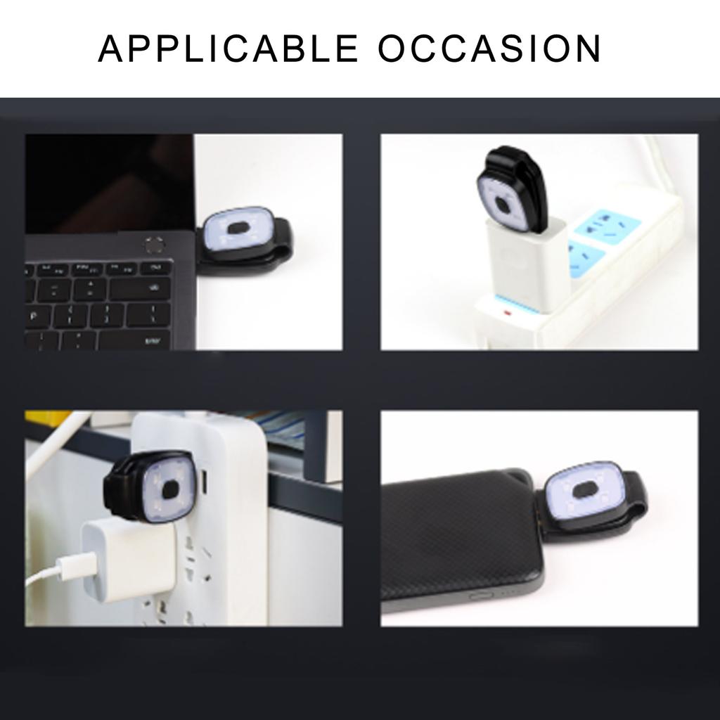 USB Rechargeable LED Clip on Lights Night Running Chest Lights Flashlight Portable Safety Joggings Lights Running Gear