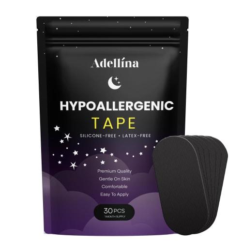 Adellina Mouth Tape, Anti-Snoring, Sleep Aid, Mouth Closure Tape, Prevents Mouth Breathing, Improves Nose Breathing, Reduces Snoring, Dry Mouth and Th