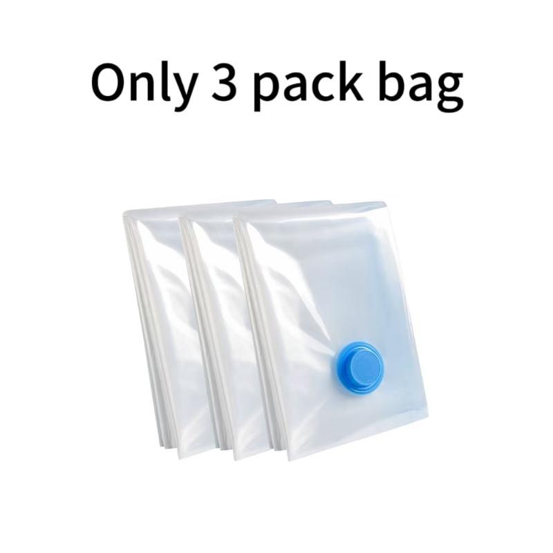 1-10 ST Vakuumförvaringspåse och Pumphölje för Klädförvaring Stor Plastkompression Tom Påse Resetillbehör Förvaringsbehållare