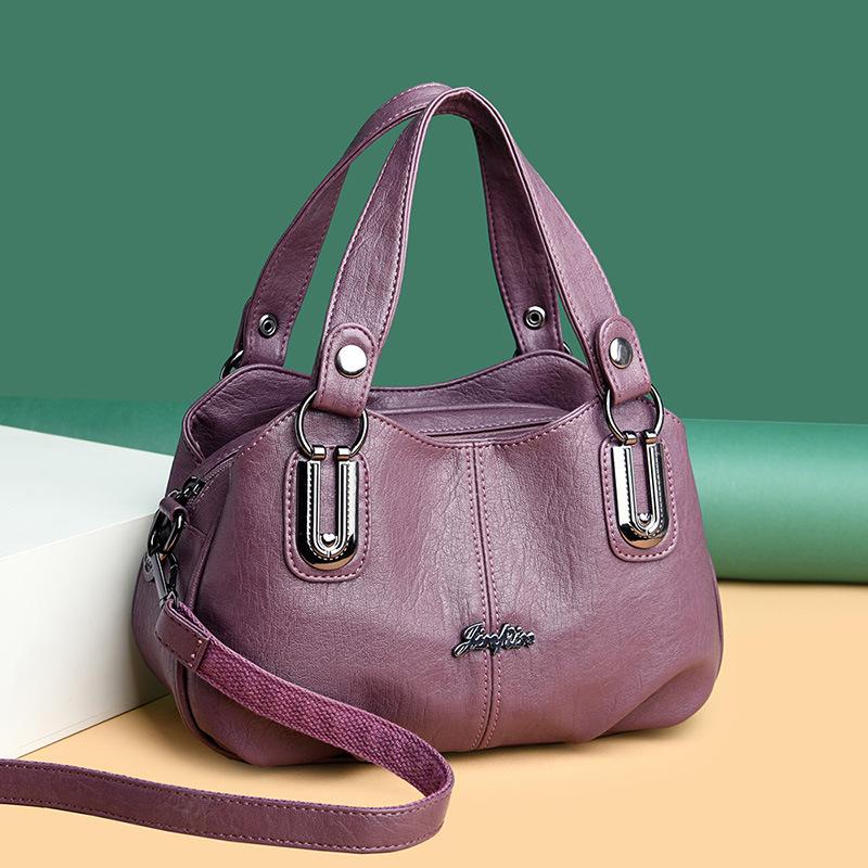 Handbag Three Layer Large Capacity Fashionable Women's Shoulder Bag Daily Commuting