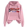 Ladies Fashion Casual Long Sleeve Printed Round Neck Hoodie Pullover Top