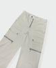 R-4 R-0019 Utility-Zip Cargo Pants(Beige)