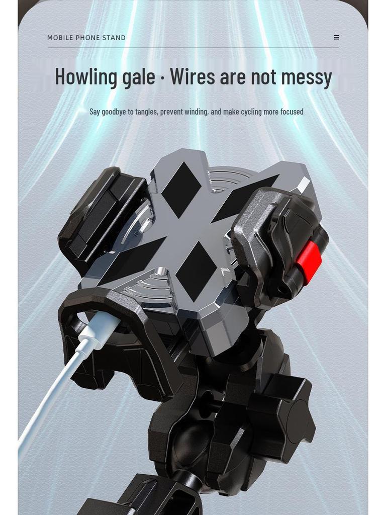 Anti-Shake Phone Mount for Delivery Riders & E-Bikes