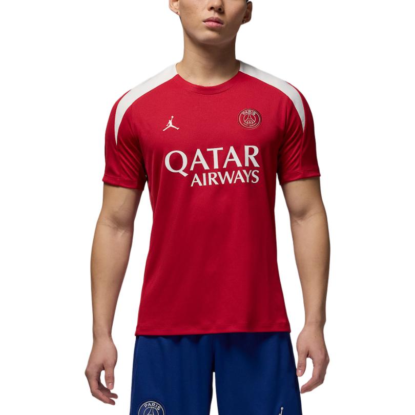 

Jordan Футболка Paris Saint-Germain Strike Air Dri-FIT, модная, удобная, универсальная, с коротким рукавом, мужская, красная HJ3389-660 M