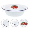 Container Enamel Basin Office Travel Chinese Bread Bowl Enamelware Mixing Tableware