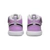 Jordan Scarpe da Bambino Air Jordan 1 Mid TD Leggere Resistenti all'Abrasione Mid top Bianco Viola Neonato e Bambino AR6352-501