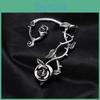 Gothic Rose Leaf Ear Jewelry With Alloy Material For Female Accessories