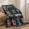 Retro Video Game Icons & Gamer Quote Print Art Blanket - Soft All-Season Multi-Purpose Throw for Sofa, Bed, Office & Gamers Gift