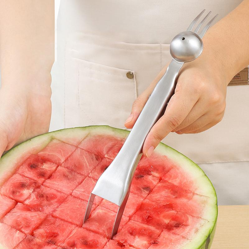 3 In1 Melon Baller Scoop,Upgrade Watermelon Fruit Cutters Shapes, Watermelon Scooper Fruit Scooper And Baller Watermelon Scooper