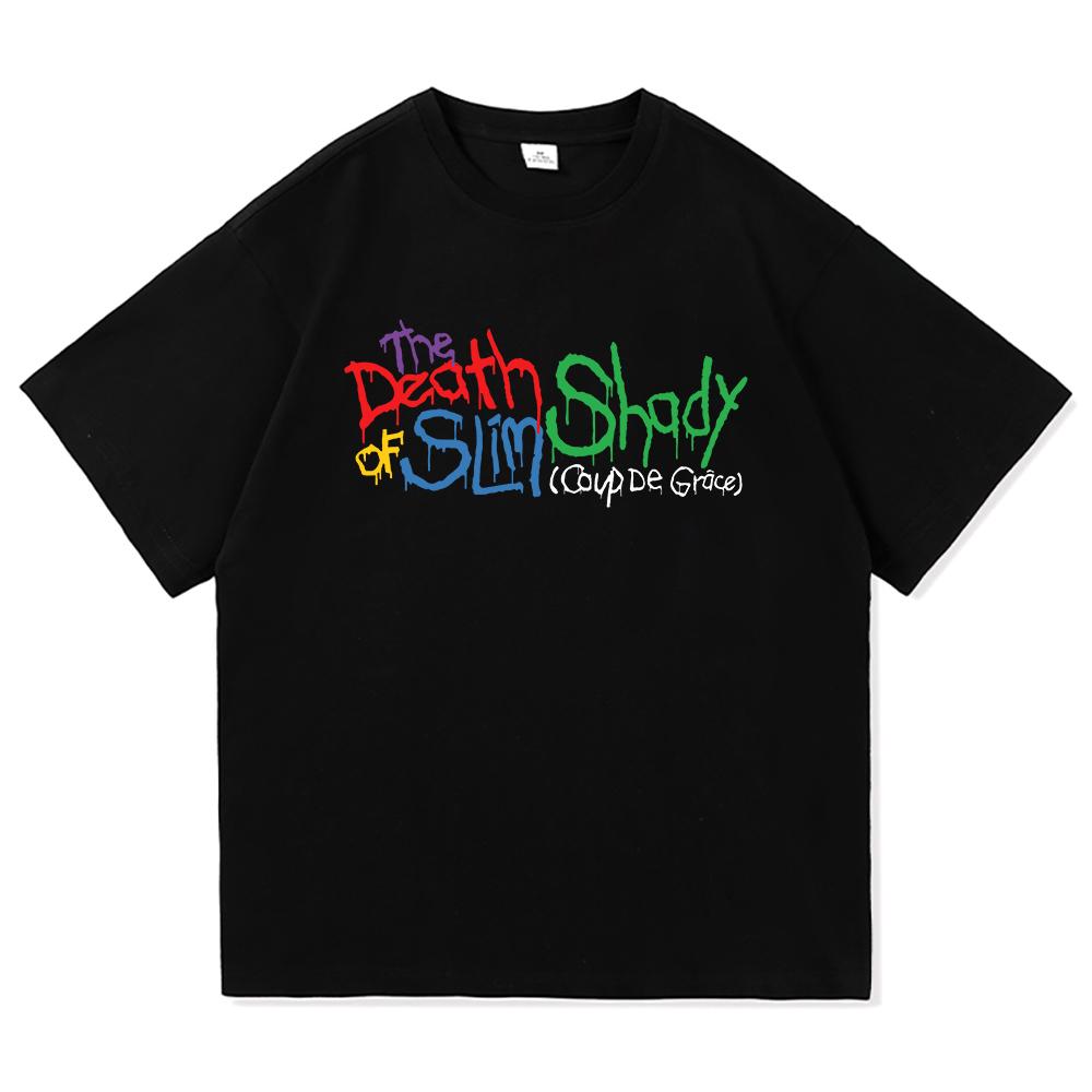 

Eminem Смерть Слима Шейди Ренессанс Футболка Мужская/Женская Харадзюку Хип-Хоп Футболка Унисекс Высококачественный Хлопок Футболки Рубашки Топы L