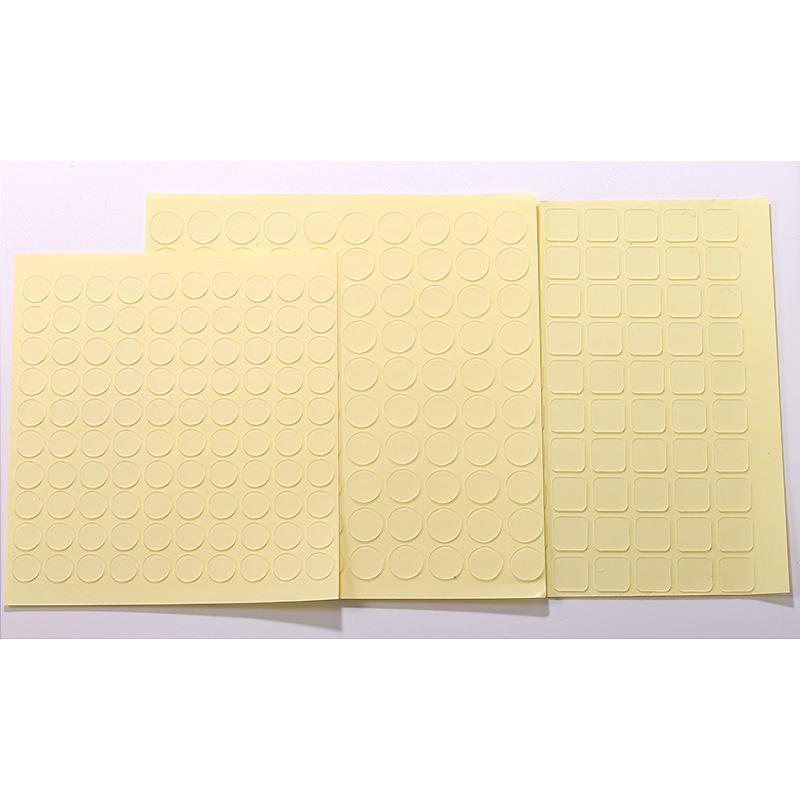 Nail Art Jelly Glue Color Card: Transparent Crystal Tape for Acrylic Display, Double-Sided, Traceless