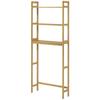 Bathroom shelf bath shelf toilet shelf, 3 shelves, water-resistant, 68 cm x 20 cm x 165 cm, natural