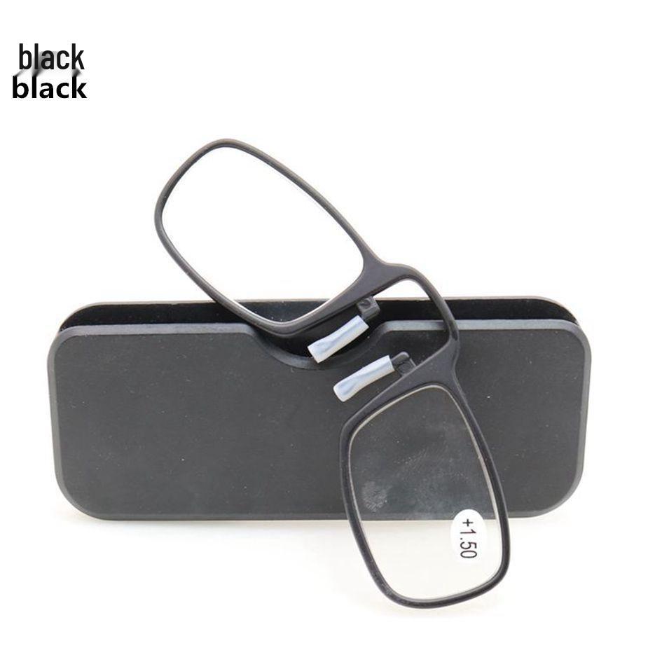 Compact Clip-on Men's and Women's Card Reading Glasses - Portable, Fits Mobile Phones, Ideal for Elderly
