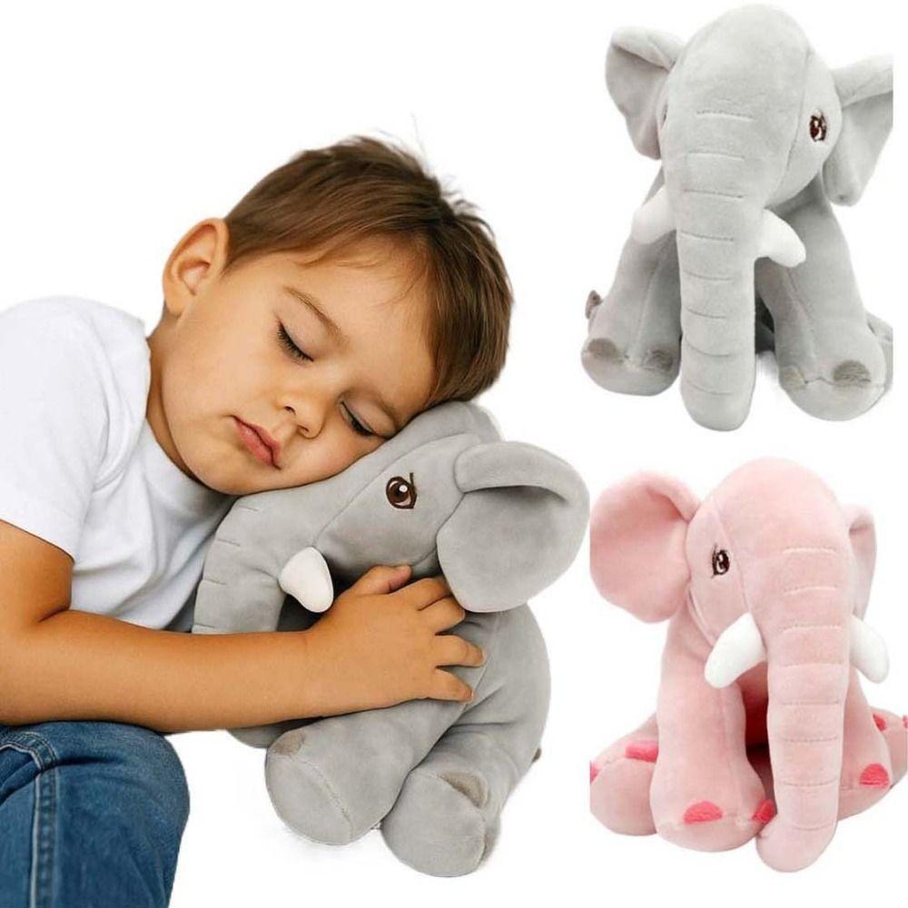 Throw Pillow Elephant Plush Back Cushion Elephant Doll Xmas Gift Stuffed Elephant Toy  Baby Infants
