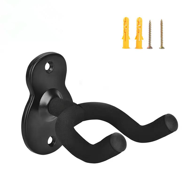 Wooden Wall-Mounted Guitar & Ukulele Hanger with Metal Hook for Hulusi and Erhu