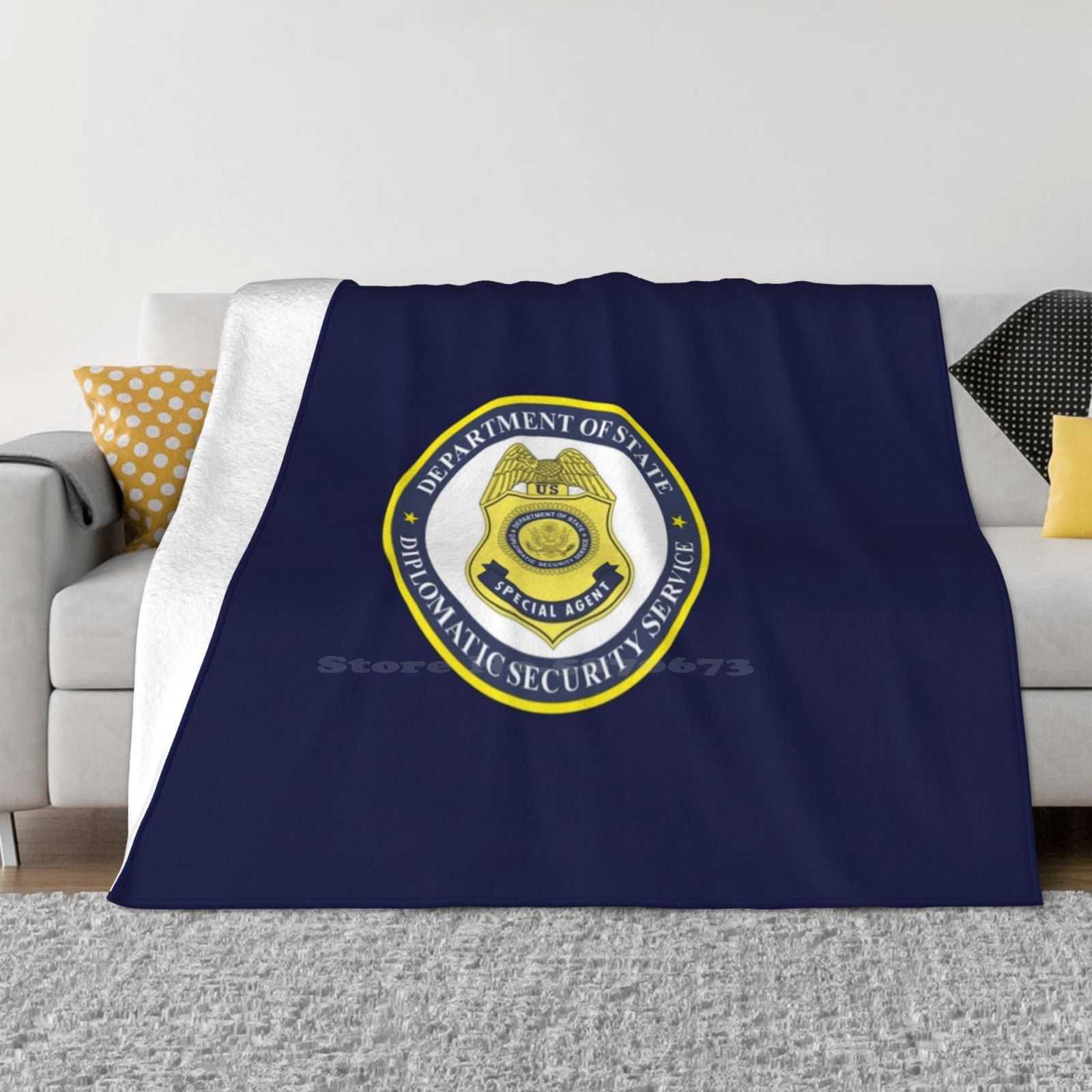 Us Department Of State Diplomatic Security Service Dss All Sizes Soft Cover Blanket Home Decor Bedding Enigmaticone Law 30x40in