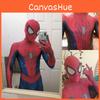 Abnehmbare Kopfbedeckung Spiderman Zentai Anzug Perfekt Für Halloween-Partys