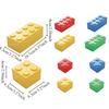 1PC Building Blocks Stackable Storage Box Office Stationery Sundry Desktop Storage Box Cosmetic Storage Boxes
